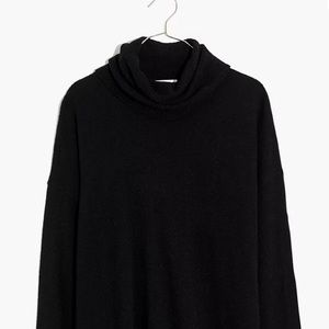 Madewell Crestland tunic side button turtleneck NWT XXS black